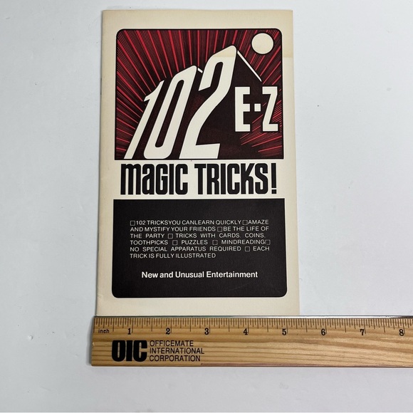 102 ez magic tricks new and unusual nteertainment 1976 booklet ephemera - Picture 2 of 7